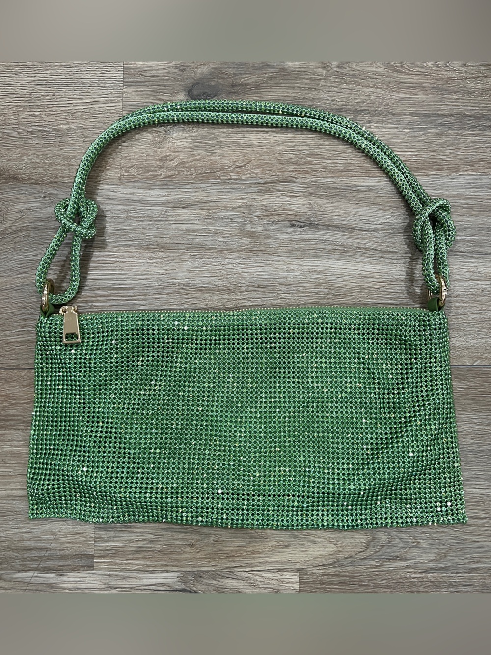Green Sparkly Shoulder Bag